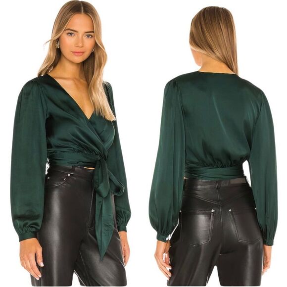 Lovers + Friends Tops - NEW Lovers + Friends Kelly Top in Emerald Green Size XS